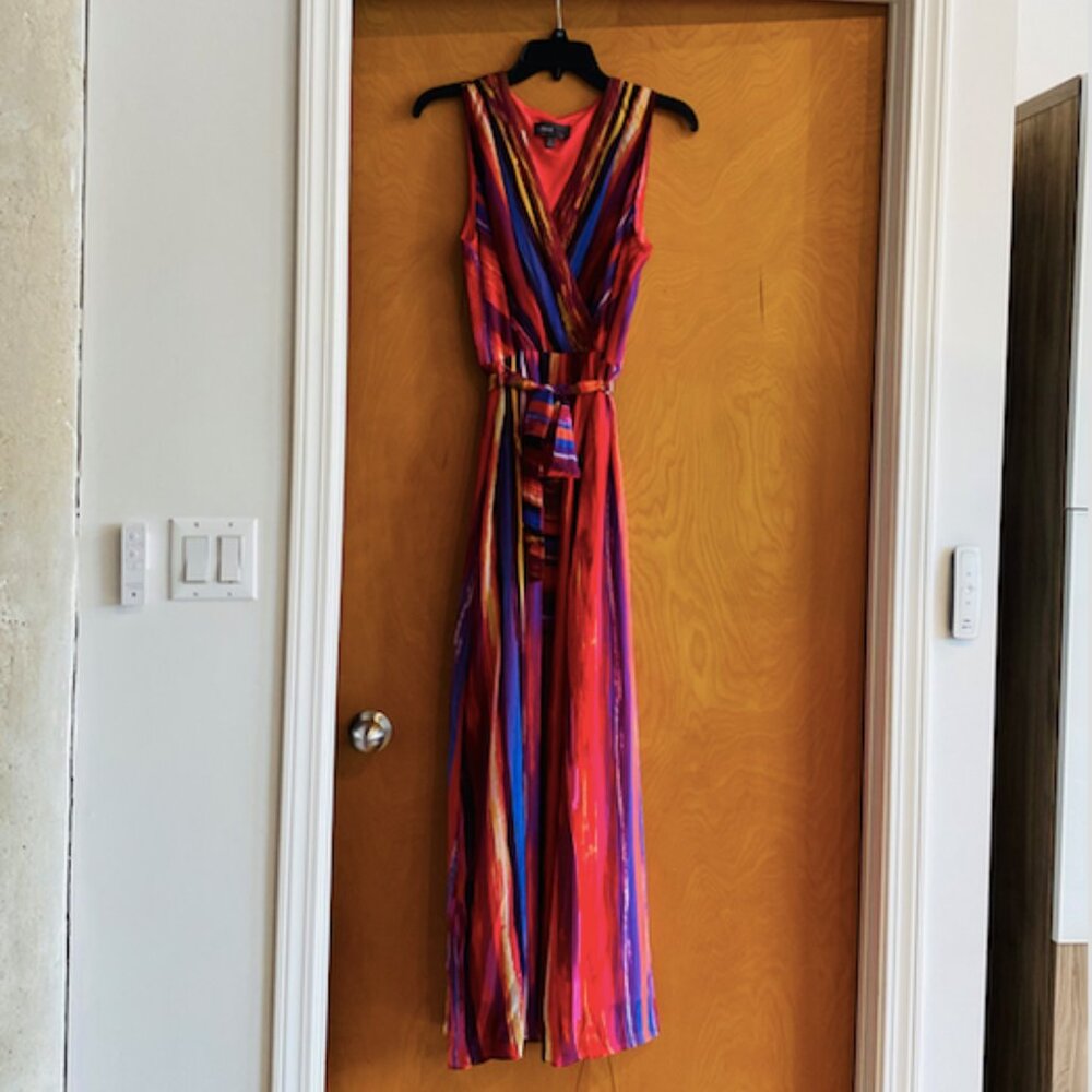 Donna Ricco Colorful Maxi Dress